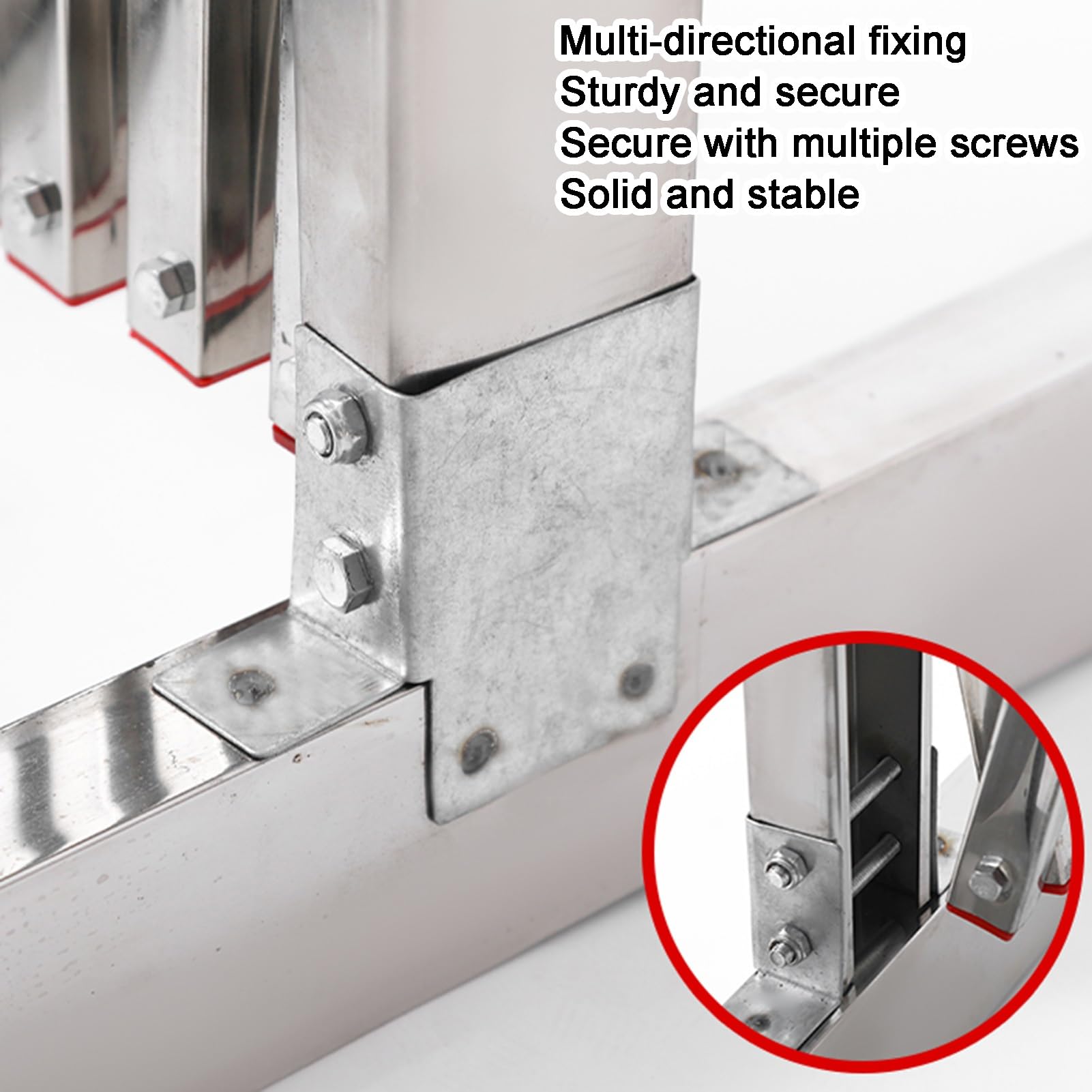 Valla móvil de acero inoxidable expandible – Puerta de tijera plegable flexible para carretera y garaje, 150 x 250 cm, solución de barrera de tráfico
