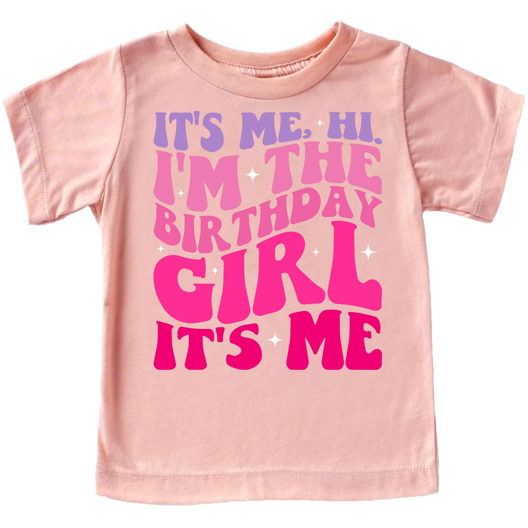 Olive Loves Apple It's Me, Hi It's My Birthday It's Me Girly Fun Birthday Shirt Peach Shirt 12 Months