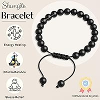 Vista 684 de Amazing Gemstone Crystal Bracelet for Women Men's Gifts - Protection Healing Crystal Bracelet - 8mm Gemstone Beaded Adjustable Bracelet Pulseras