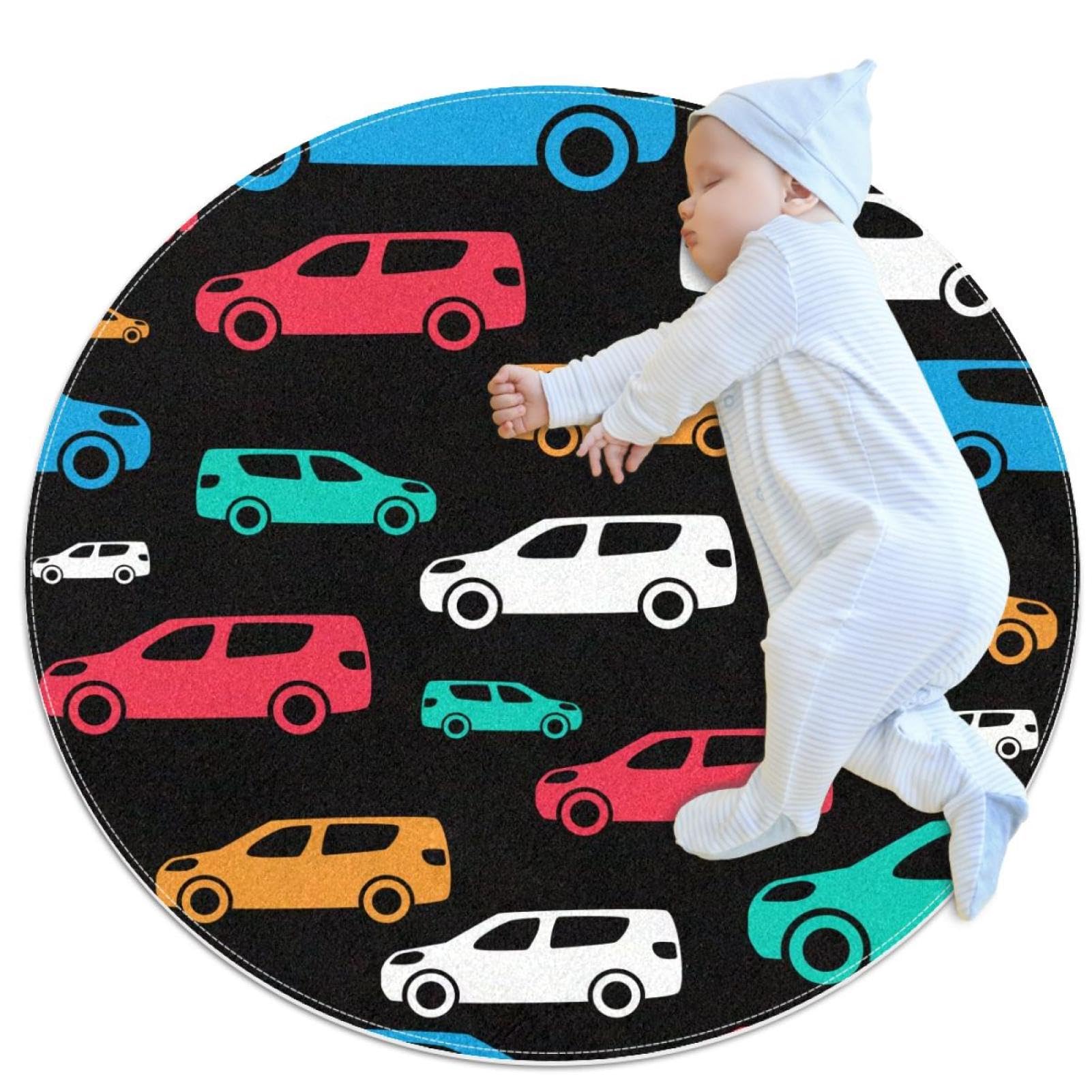 Tapis de salle de bain antidérapant et rond pour enfants