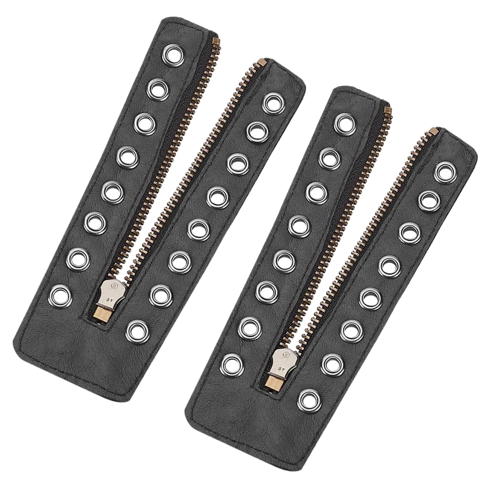 Zip for leather boots, 8 eyelets boot zip, pack of 2, sports shoes laces - for work, hiking, golf, men, women, adults