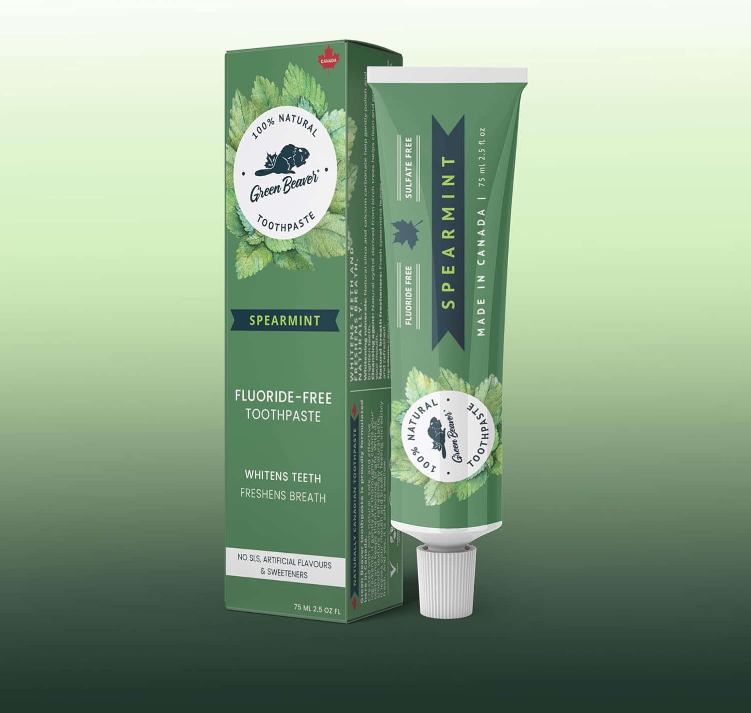 Green Beaver Spearmint Toothpaste, 75 ML