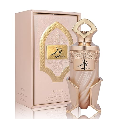 Noor by RIIFFS - Perfume Gourmand para mujer, Eau de Parfum Aroma de lujo de caramelo y vainilla con 24 horas de longevidad 3.4 onzas líquidas 80%