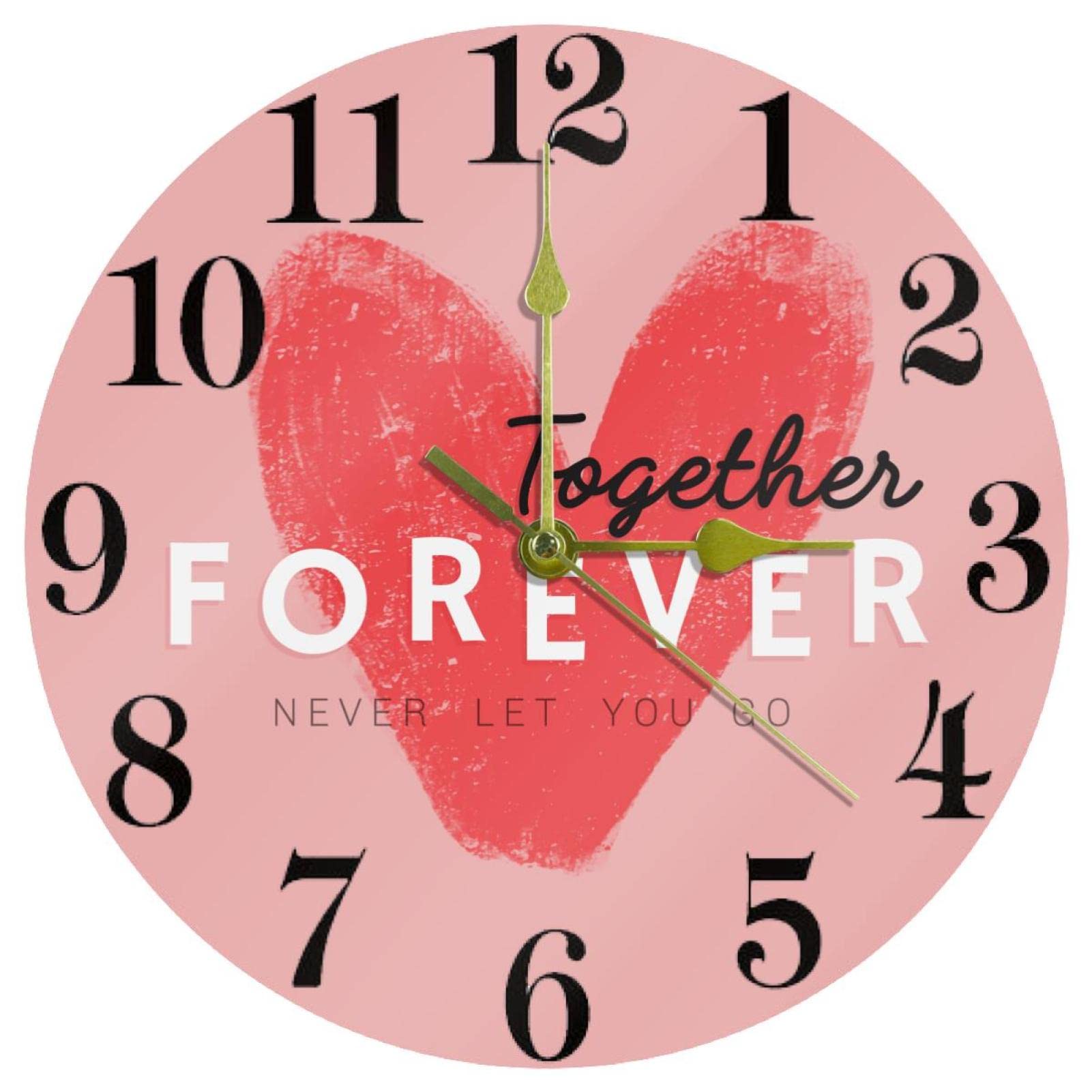 Mouvement à quartz pour cette horloge murale de cuisine sans tic-tac