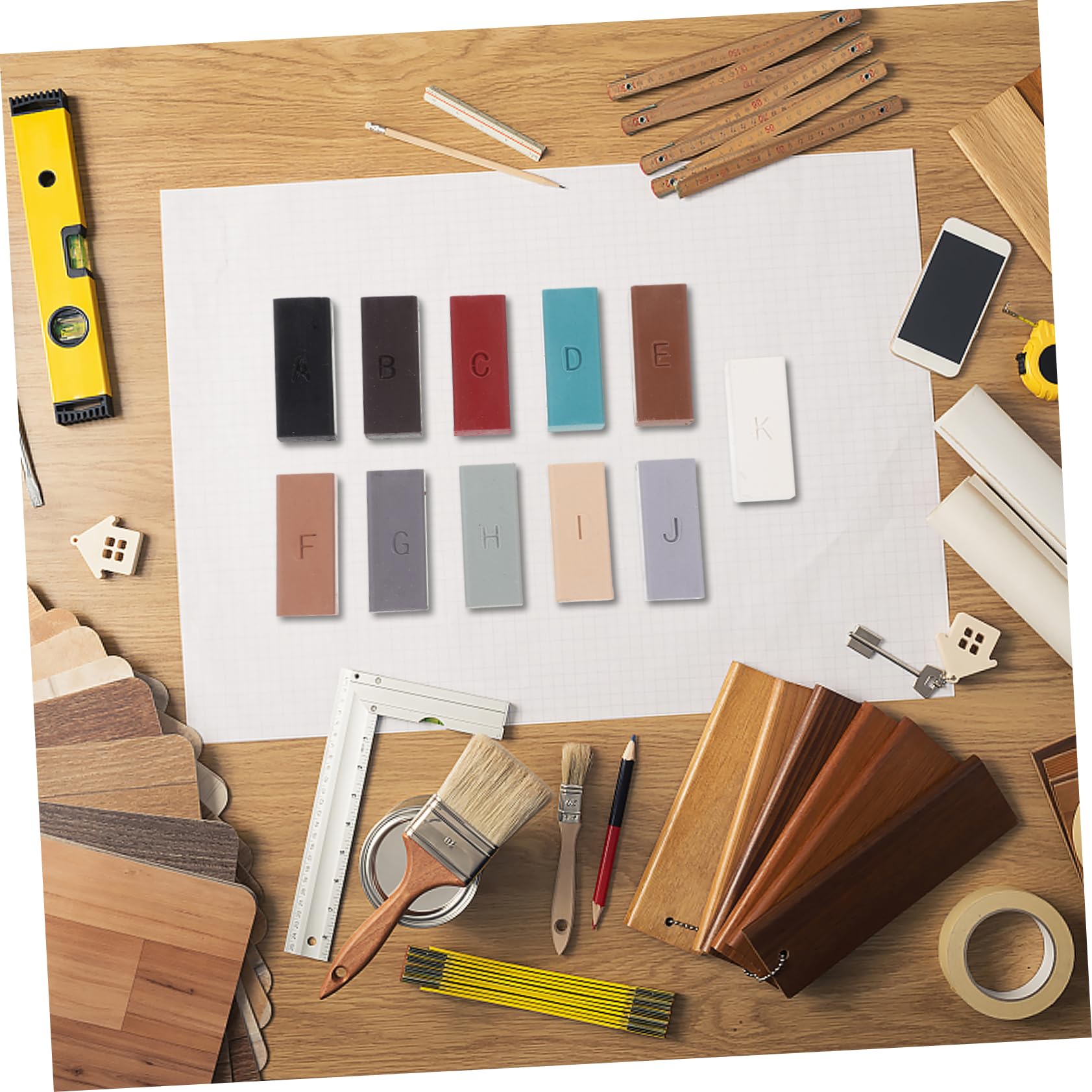 Didiseaon Floor Repair Kit 1 Set Laminate Tile Repair Tool for Chips High Heat Technology