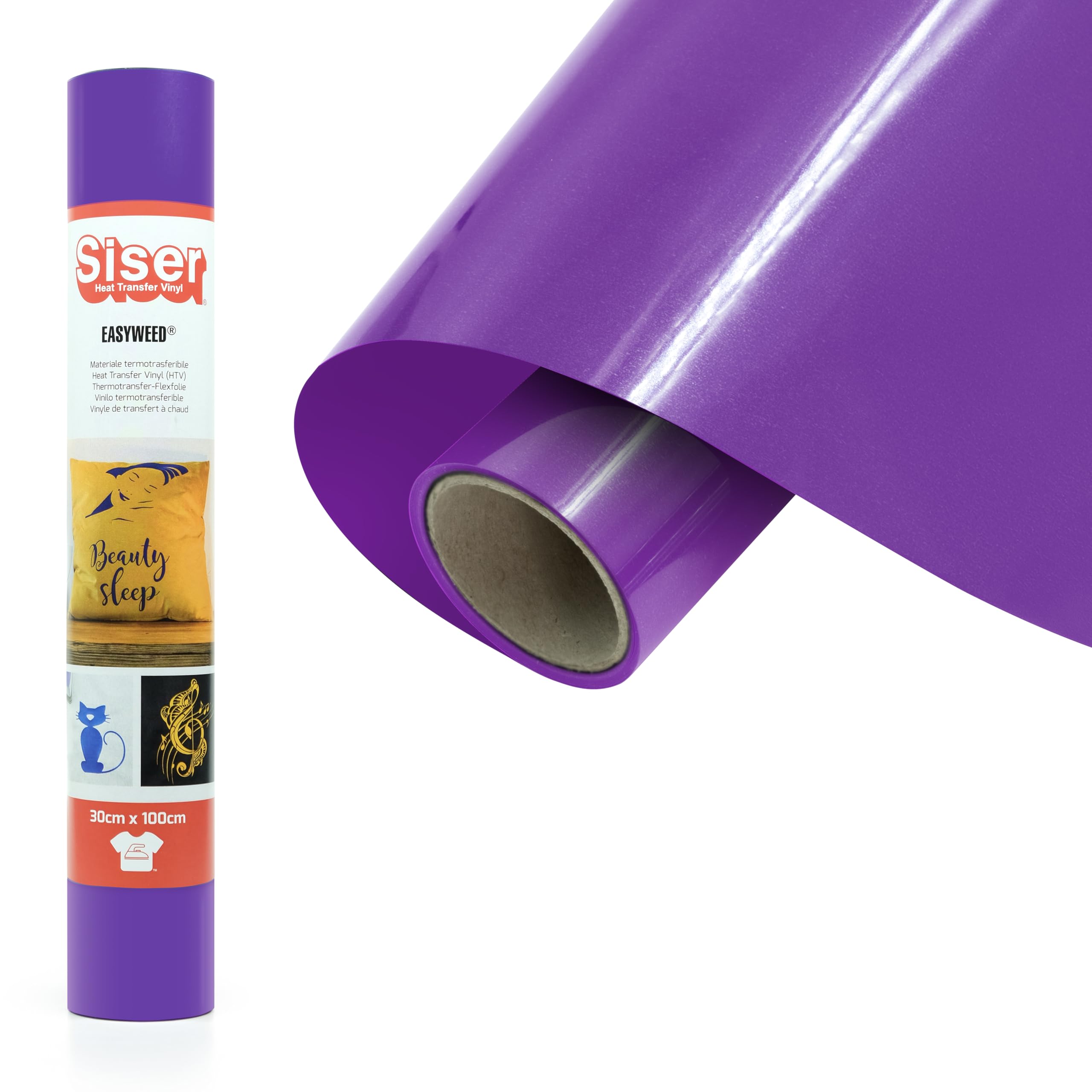 Siser® EasyWeed® Light Purple 30cm x 1m Heat Transfer Vinyl Personalised — image 1
