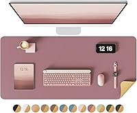 Vista 30 de YSAGi - Almohadilla de escritorio de doble cara, de cuero, protector de almohadilla de corcho ecológico, grande, impermeable, para oficina/hogar