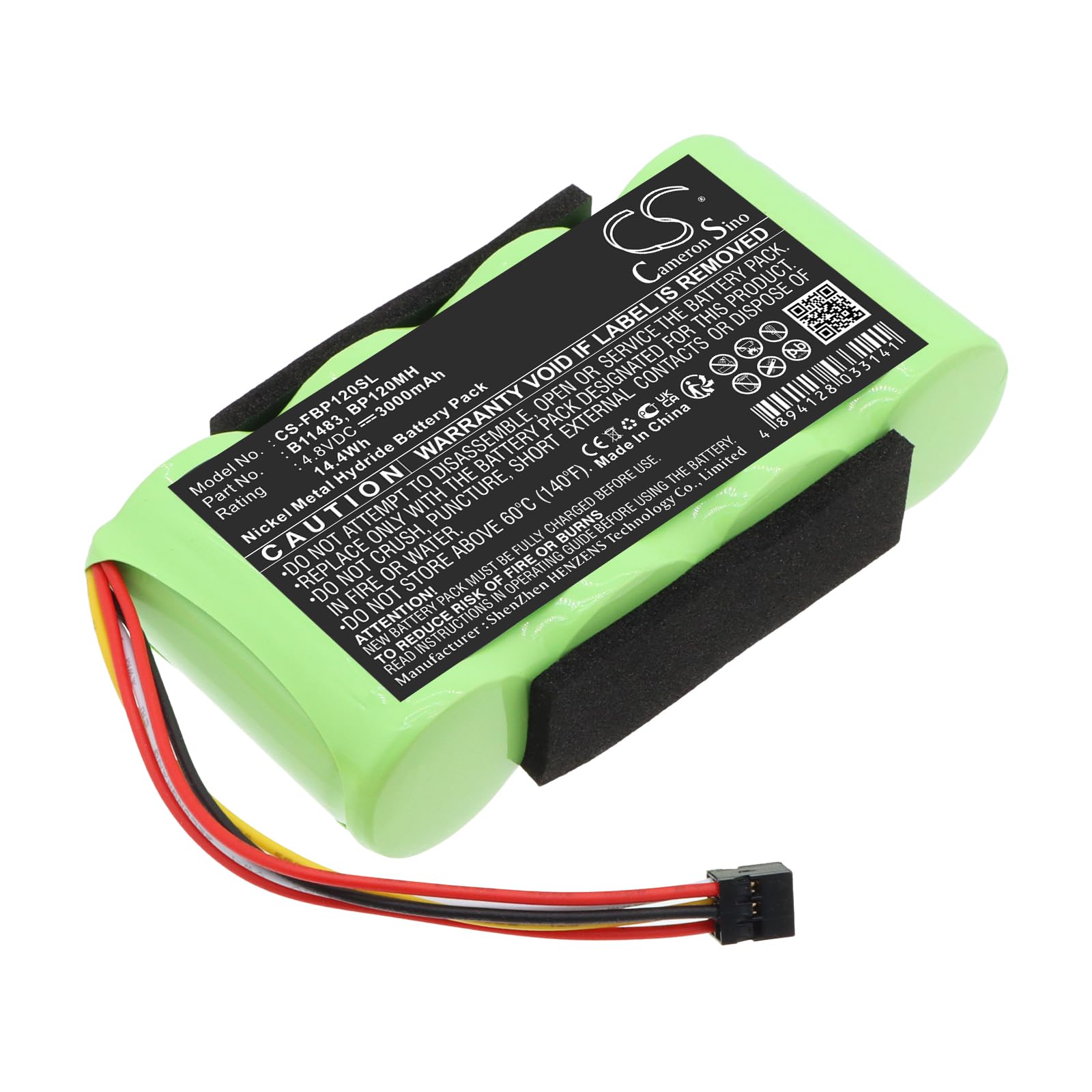 TECHTEK Batería 3000mAh Compatible con [Fluke] para Fluke 123 (Firmware Below V2.0), para Fluke 123S (Firmware Below V2.0), para 43 Power Quality Analyzers, para 43B Power Quality FBA