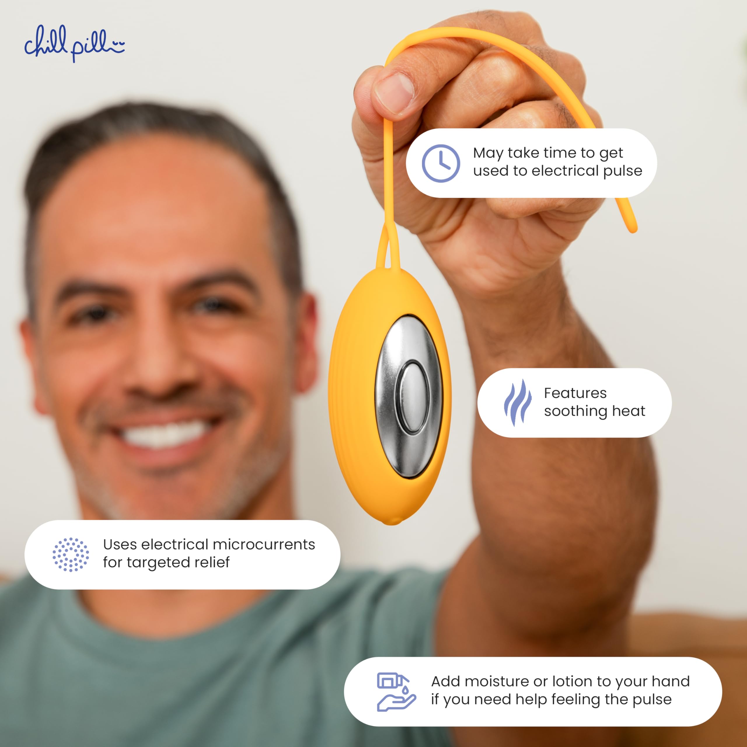 The Chill Pill Dispositivo compacto para dormir 2.0: la mejor ayuda para calmar el insomnio, no ingerible, recargable de larga duración, solución portátil y discreta para dormir
