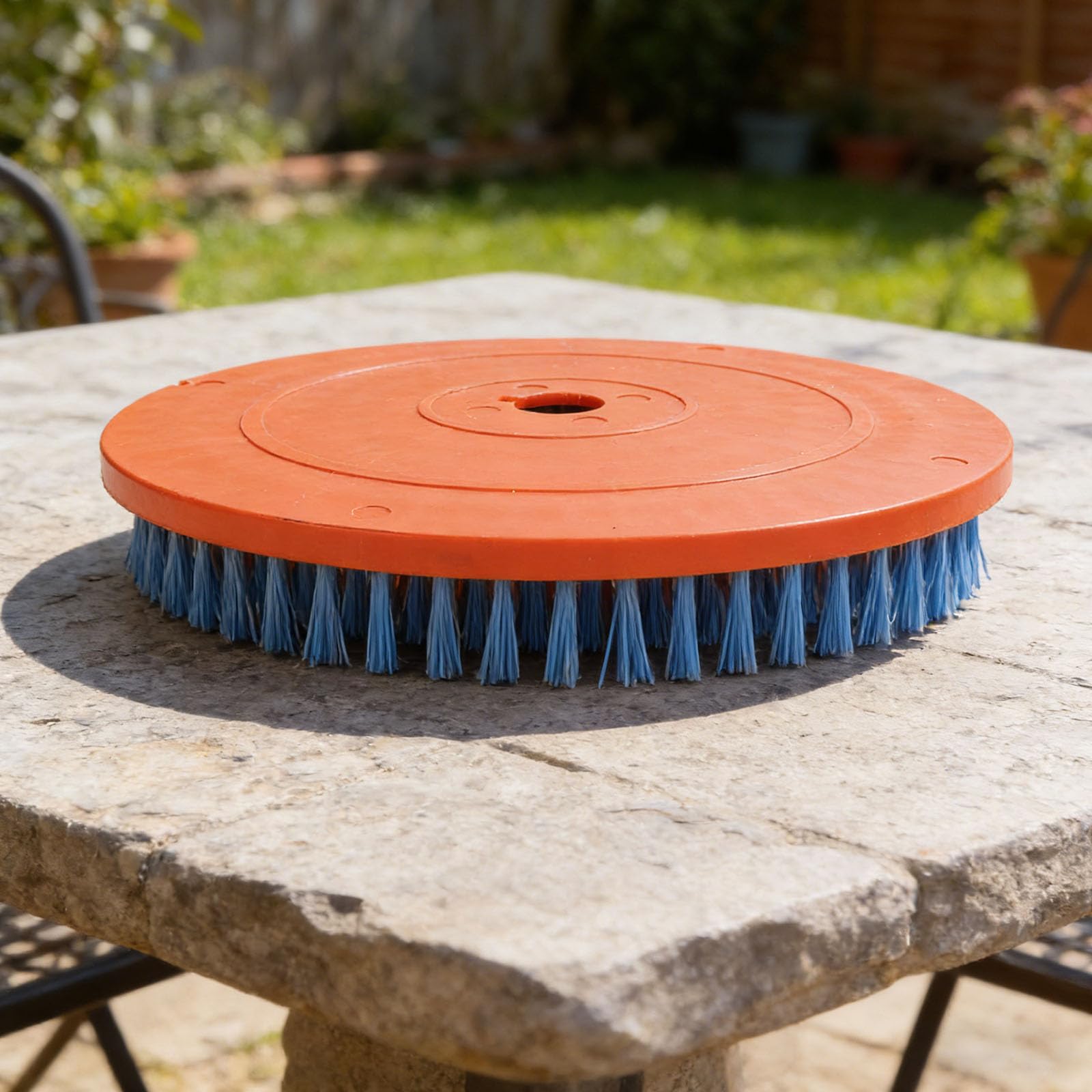 Spazzola per la pulizia del giardino, testina per diserbo, accessorio per tosaerba per patio, terrazza, cortile e pavimento di fattoria, strumento per la pulizia delle fughe delle piastrelle per