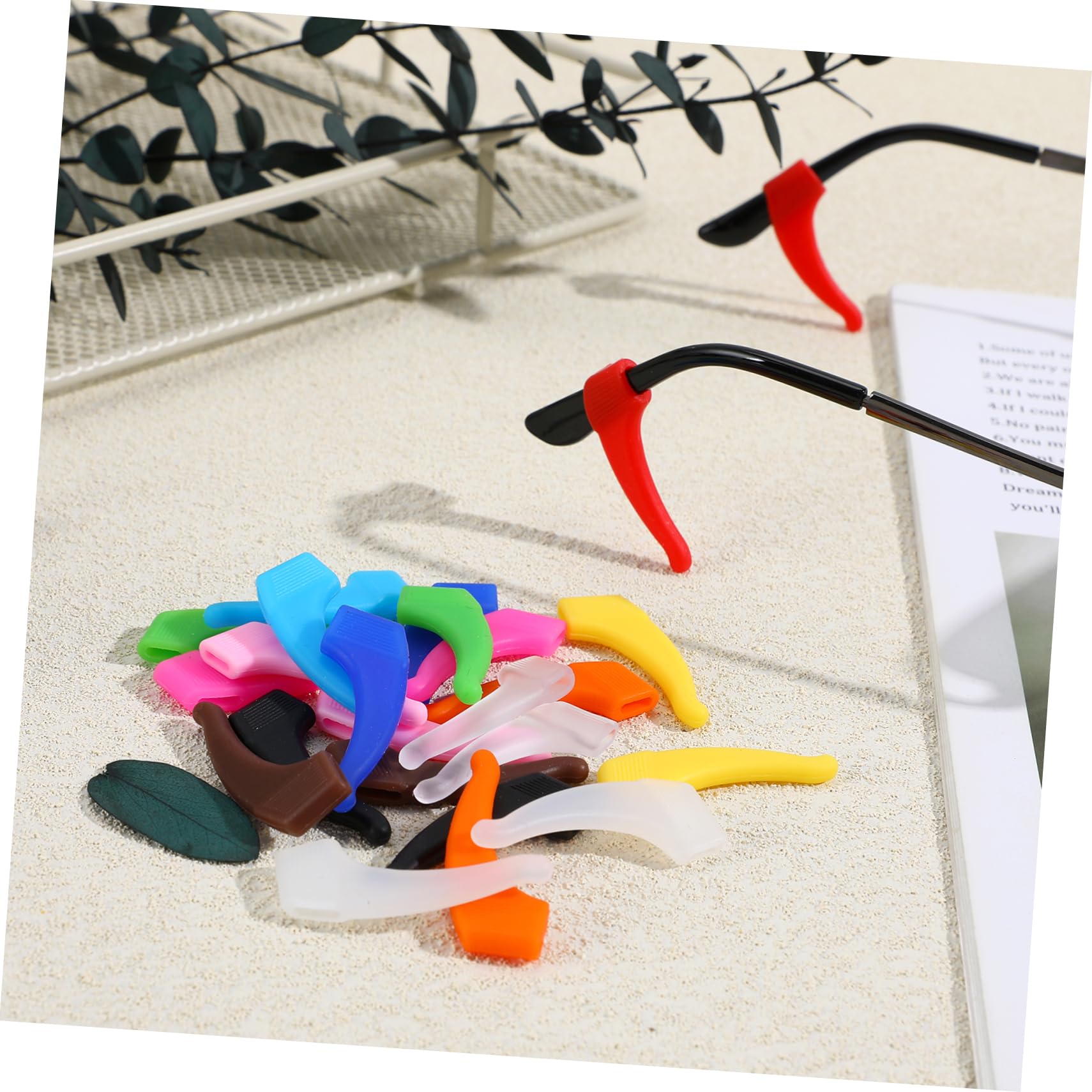 FRCOLOR Crochet D’oreille en Silicone 12 Paires pour Lunettes Antidérapant