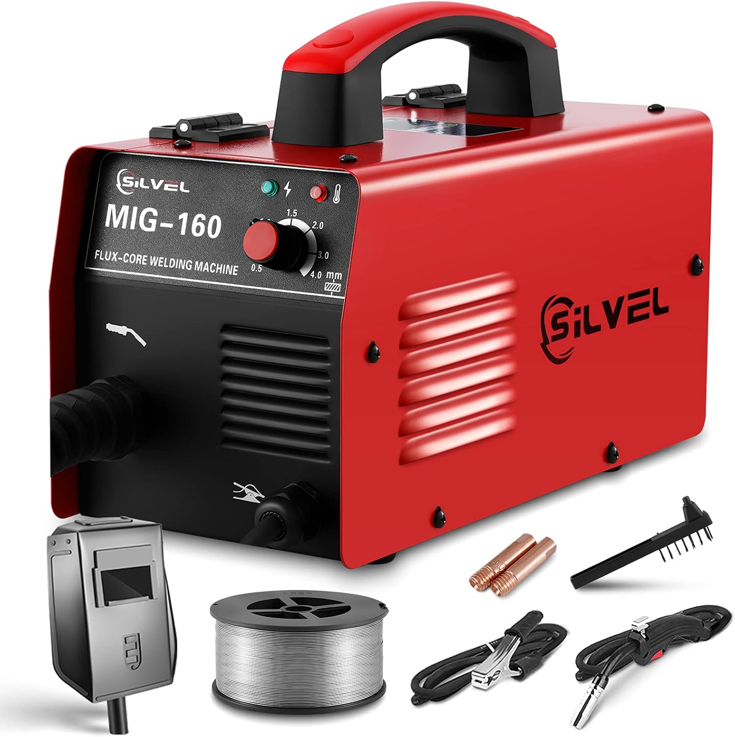 Buy SILVEL MIG Welder, 160Amp 110V Welding Machine, Flux Core Welder