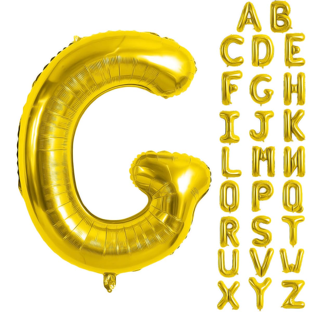Gold Letter Balloons 40 Inch Large Letter G Balloon Aluminum