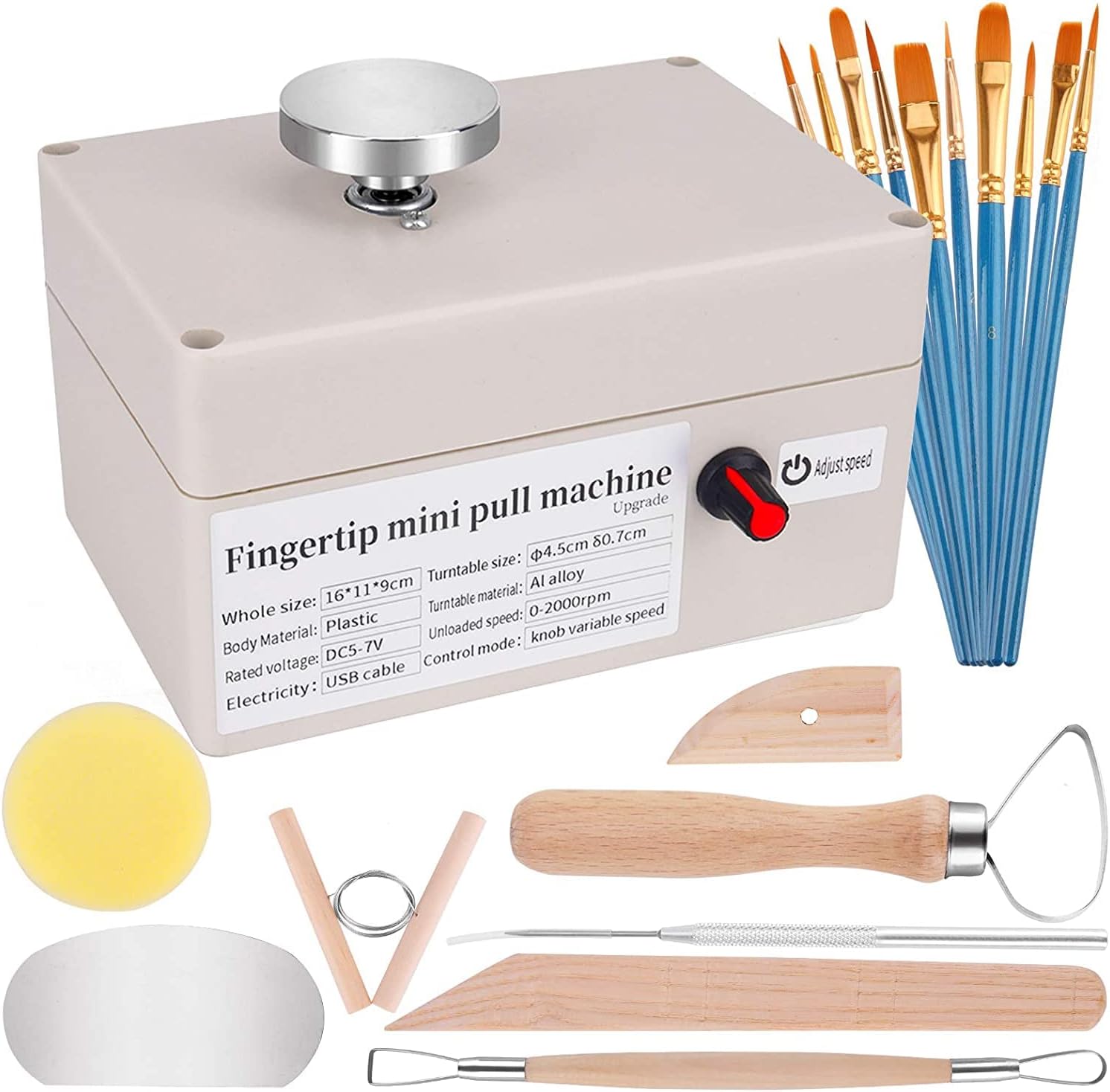 Yofuly Mini Pottery Wheel, USB Pottery Machine with 6