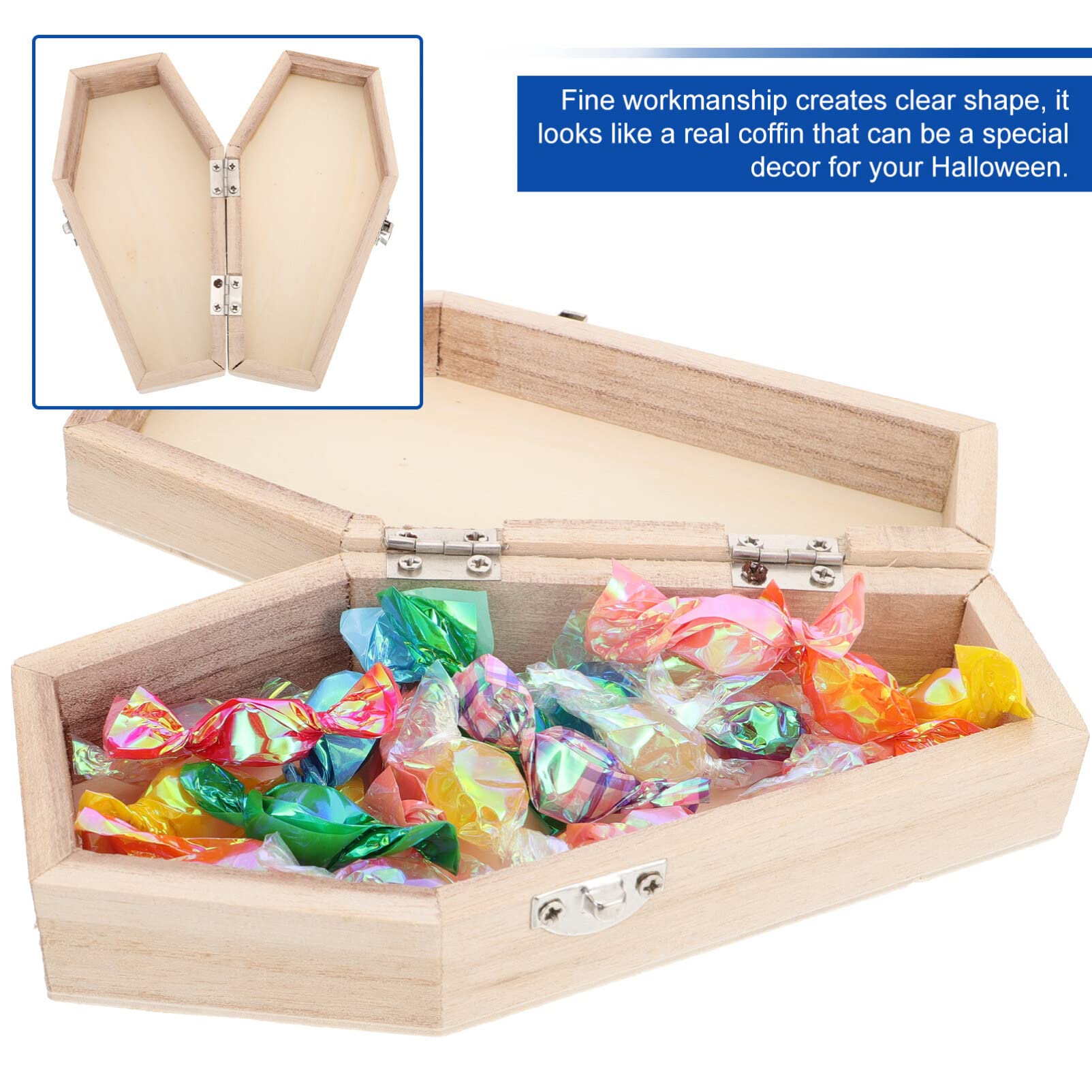 12 Mini Boîtes Cercueil Halloween Ornement – Décorations Farces Et Attrapes Fête Effrayante