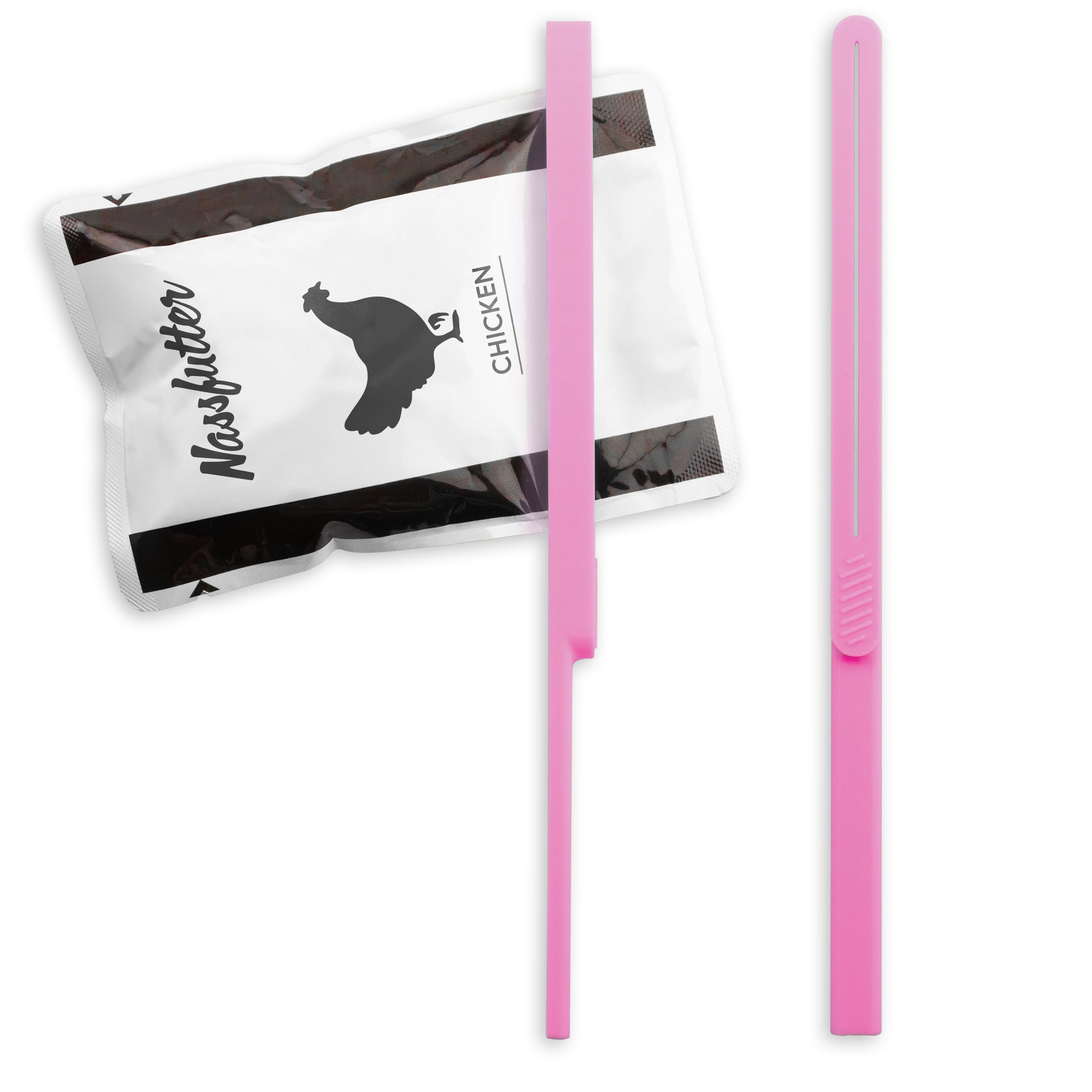 Belissia Set of 2 Bag Squeezers Pink for Wet Food Bag