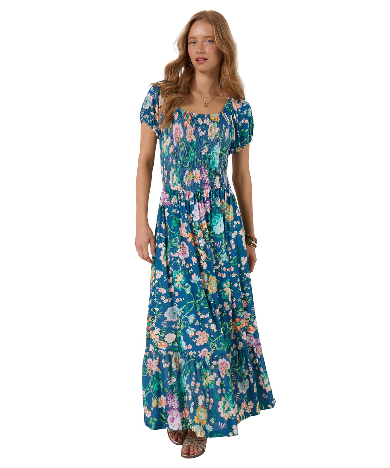 Joe Browns Women's Blue Summer Garden Jersey Dress