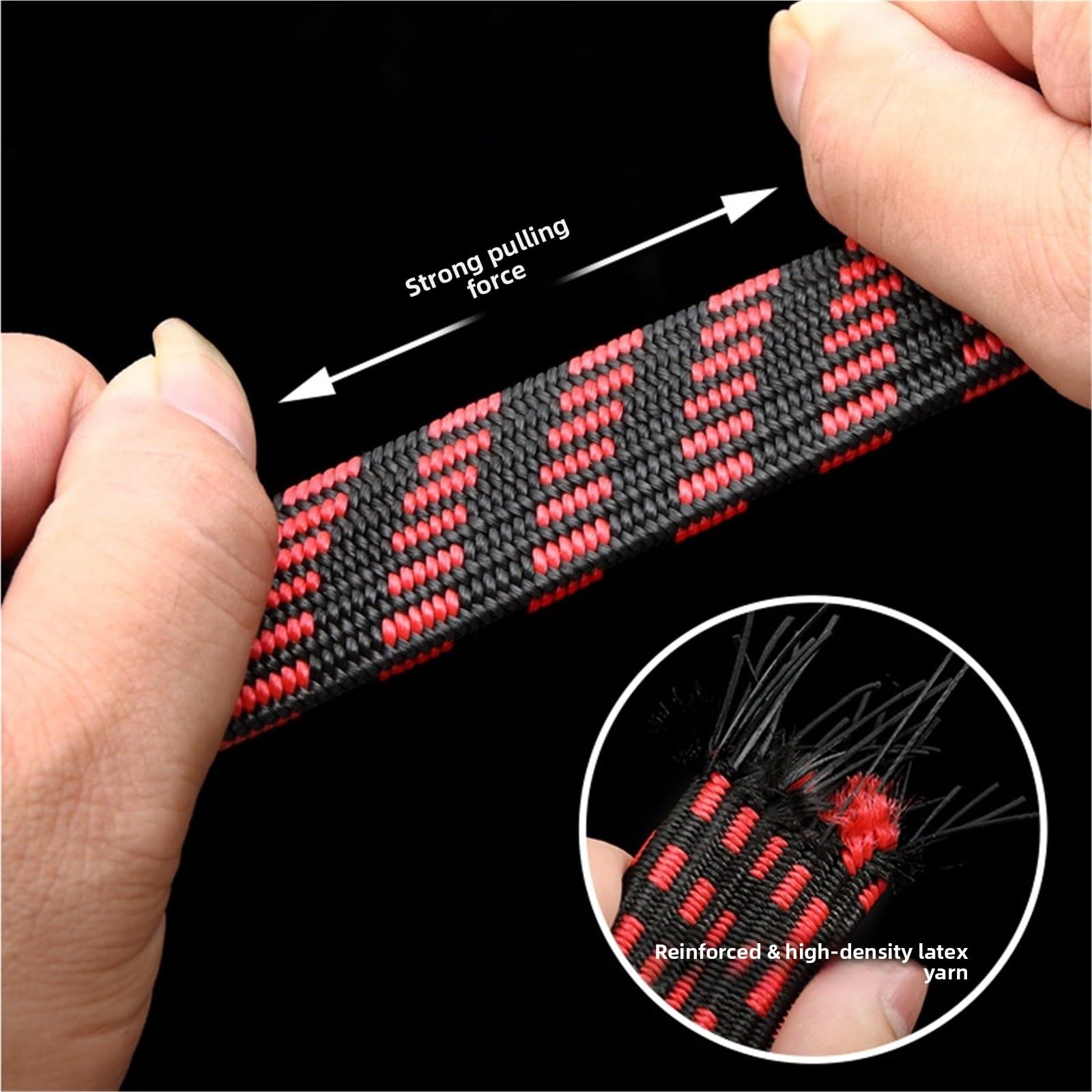 5 corde elastiche con ganci da 1/2/3/4/5 m, cinghie elastiche regolabili for portapacchi da tetto for bici, campeggio(Black,5m/19.69ft)