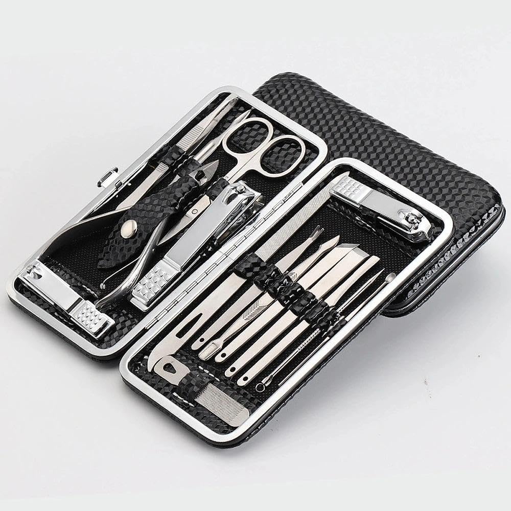 1PC 16 in 1 Stainless Steel Manicure Set Professional Nail Clipper Kit of Pedicure Tools Ingrown Toe Nail — view 4