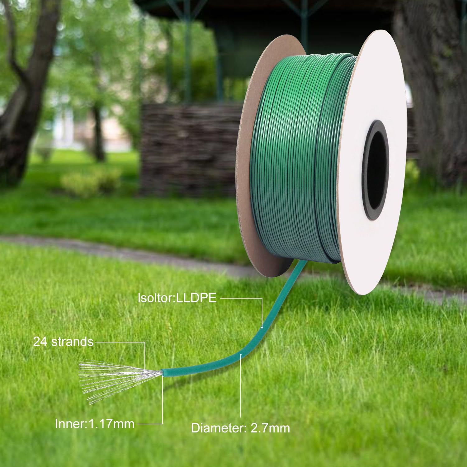 Câble De Délimitation De 50 M Pour Robot Tondeuse, Tondeuse à Gazon, Kit D'accessoires - Fil De Délimitation Pour Câble De Recherche - Compatible Avec GARDENA/BOSCH/HUSQVARNA/WORX/HONDA/ROBOMOW/iMow