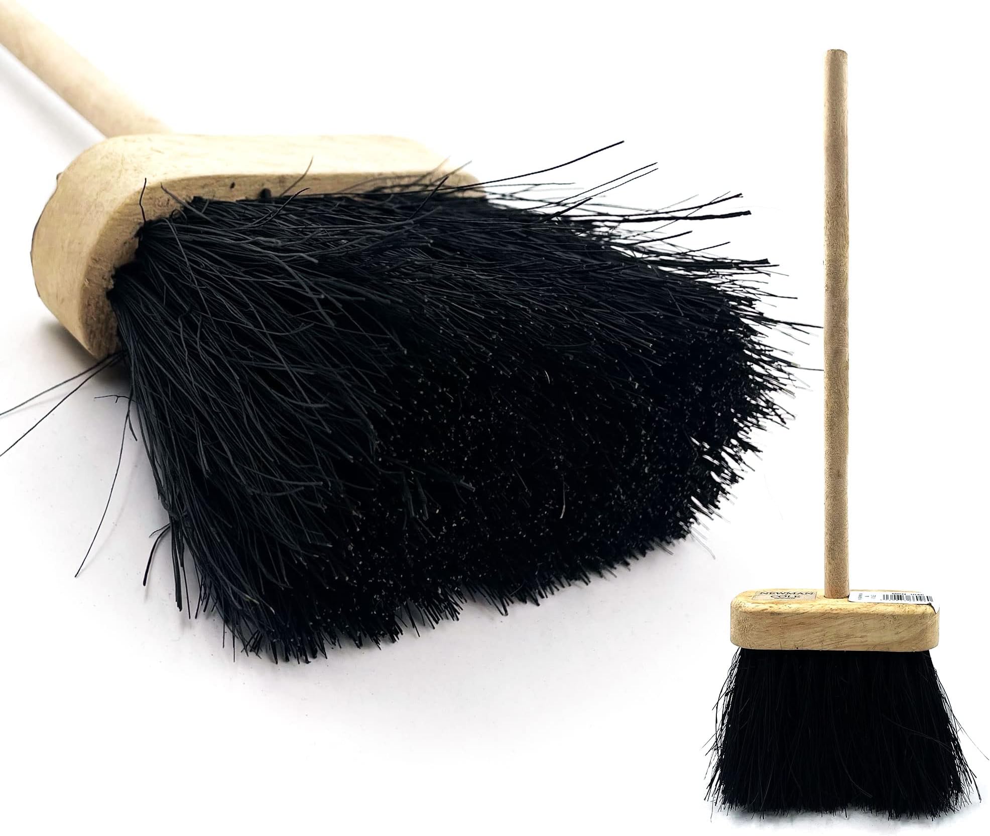 Newman and Cole Natural Wooden Hand Brushes Choose from Hard Stiff Bristle Brush or Soft Brush