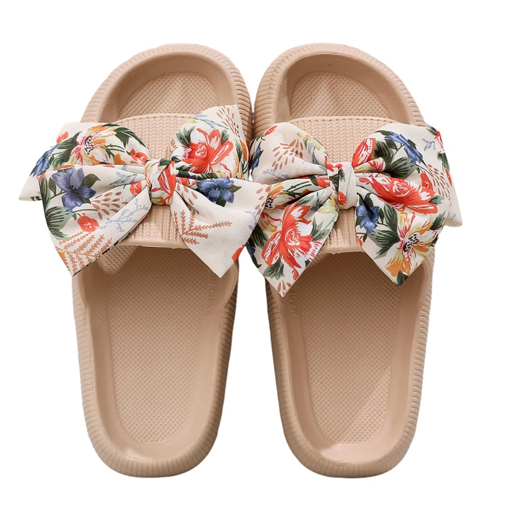 Womens Mens Cloud Slide Sandals Cushioned Thick Sole House Slides Shower Sandals Soft Summer Beach Shoes with Low Arch Support