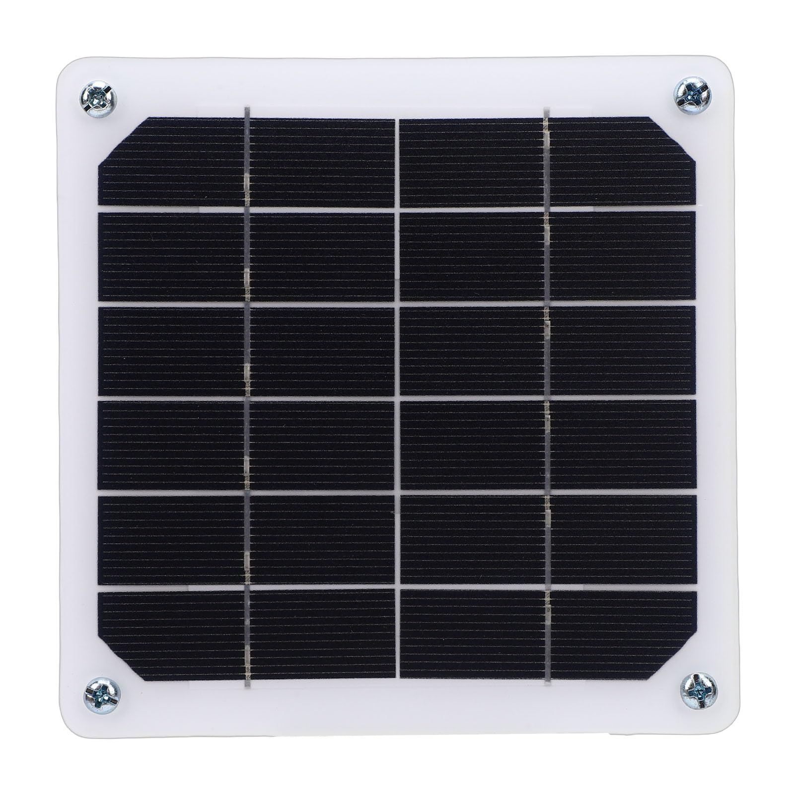 Qcwwy Ventilador de Ventilación Solar Extractor Solar 2 en 1 Ventilador con Energía para Invernadero Al Aire Libre Gallinero Electrodomésticos
