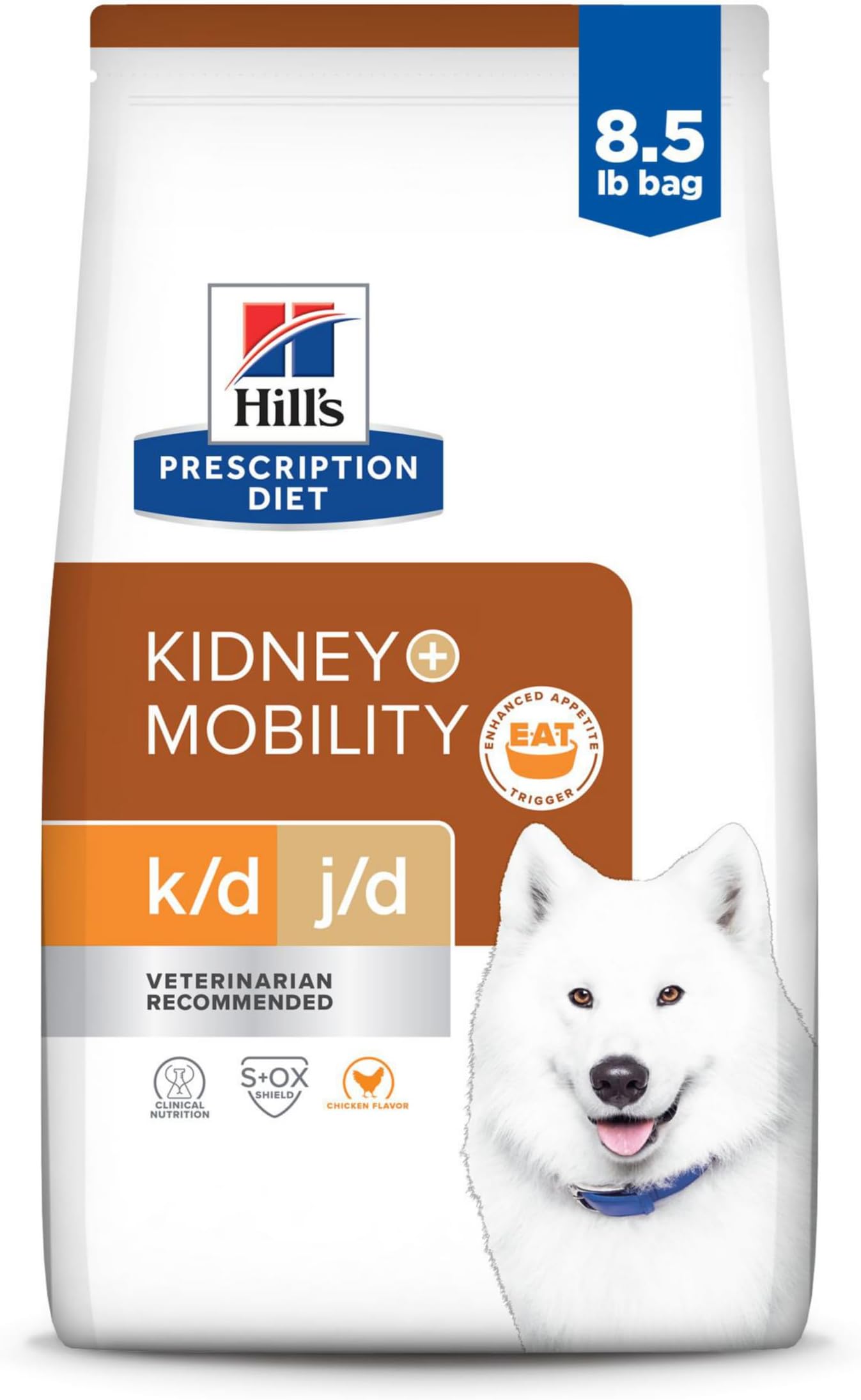 - k/d Kidney Care + j/d Joint Care Chicken Flavor Dry Dog Food, Veterinary Diet, 8.5 lb. Bag