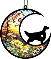 Vista 59 de Memorial personalizado para perro, adorno de Navidad de perro pastor alemán con nombre, razas personalizadas, atrapasador de luz para pérdida