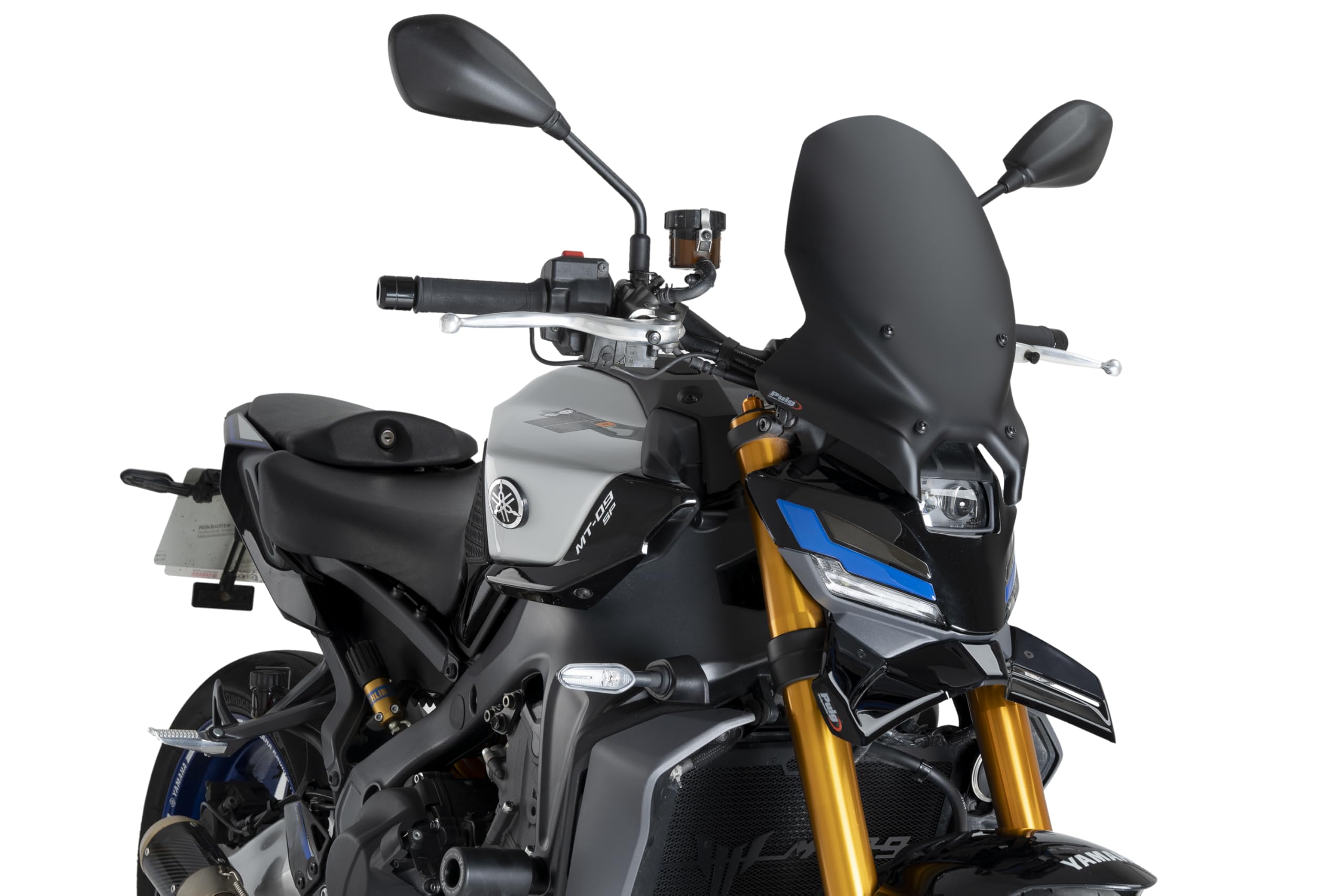 Puig 22079N Naked Front Downforce Winglets for Greater Stability and Aerodynamics, Black