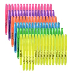 coruscant Highlighter - 100 pack color highlighter color transparent visible fluorescent pen shell wide chisel point mark fluorescent