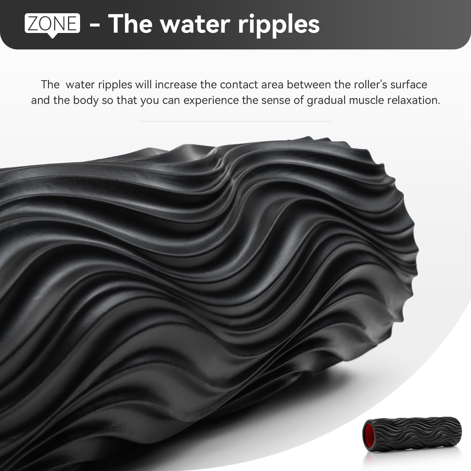 Foam Roller High Density Exercise Roller Deep Tissue Muscle Massage Stretching Relieves Muscle Improves Mobility Fitness Roller for Pilates Yoga Ideal for Athletes, Beginners & Recovery