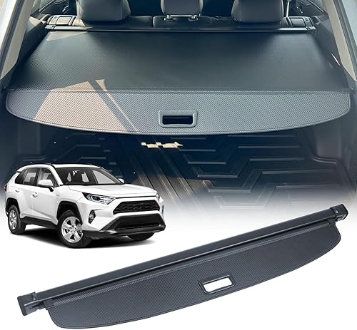 Cubierta retráctil para maletero trasero para Toyota RAV4 2019-2023, cubierta de carga retráctil antimiradas, cubierta de carga para maletero