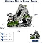 Artificial Moss Rock Cave Aquarium Decor, Fish Tank Hideout, Mountain Terrain Ornament