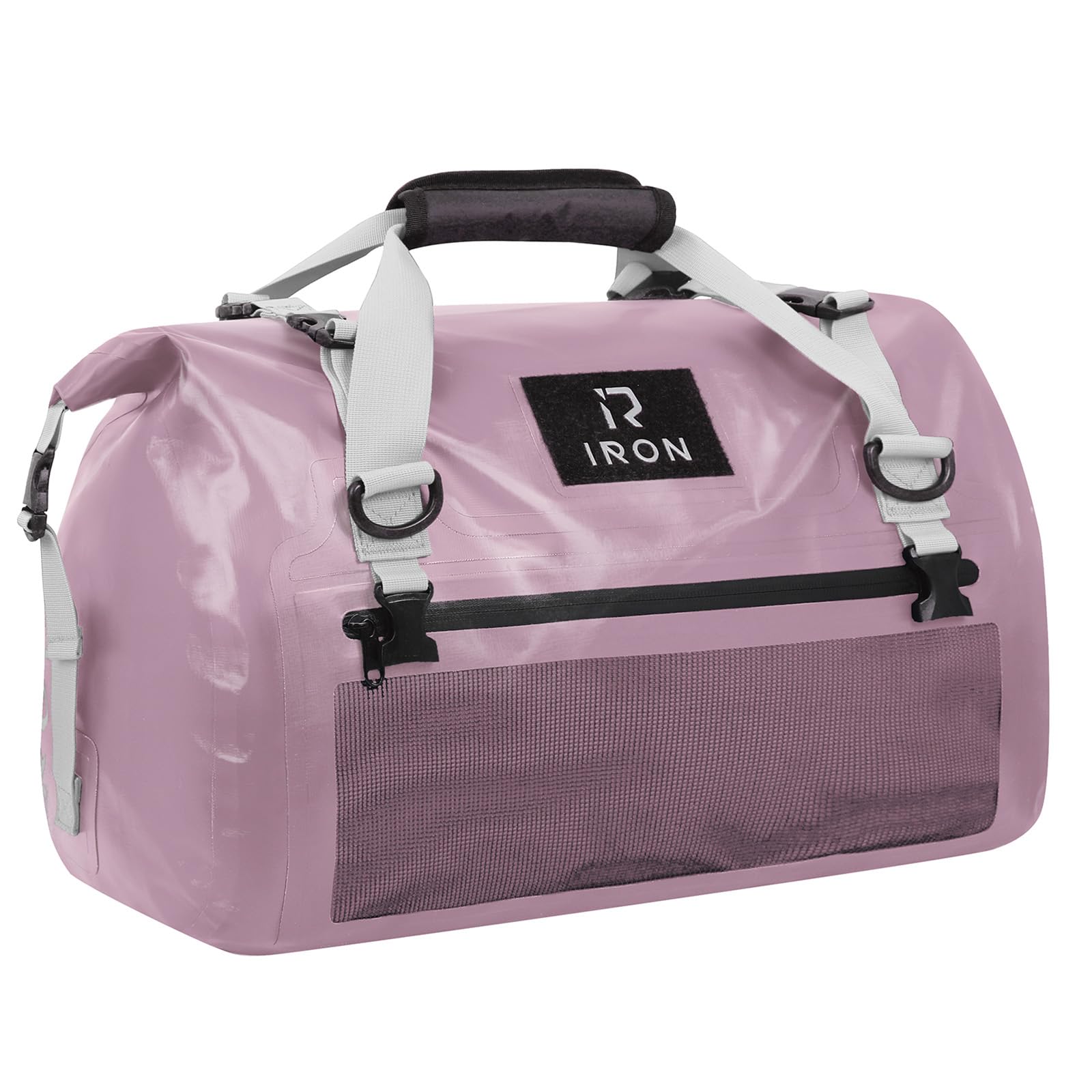IRON JIA'S wasserdichte Motorrad-Hecktasche mit Rolltop | Wasserdichte Schweißnähte, MOLLE-Punkte, Reflektoren, 4 Befestigungsriemen und abnehmbare gepolsterte Schultergurte
