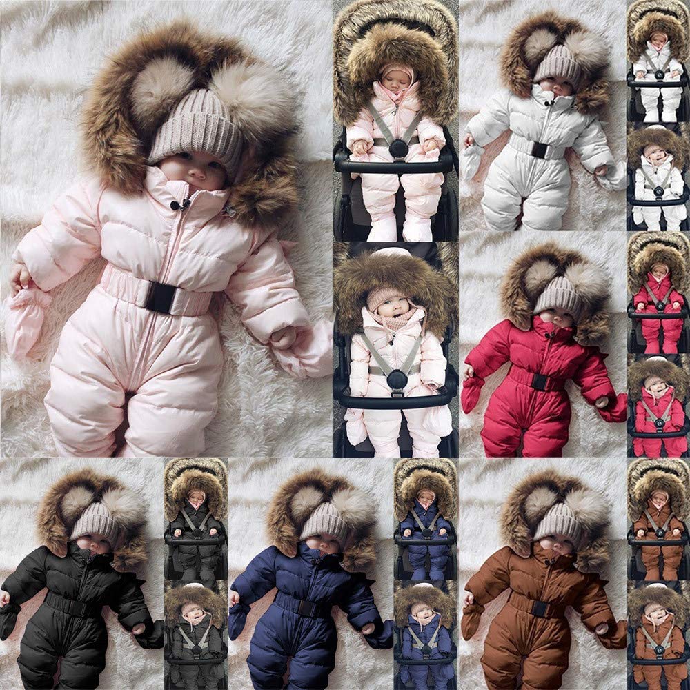 Traje de Nieve de Invierno para Bebé Chaqueta Mono Infantil Abrigo Invierno Grueso con Capucha Niño Traje Bebé Niña Cálido Niños Conjuntos Niño Primavera Otoño Mono