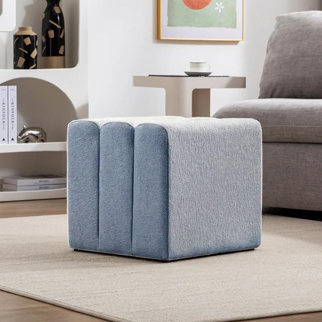 JUMBO CRAFTS Square-Like Velvet Ottoman Foot Rest Stool, Lined with Velvet Fabric, Padded seat, and pouffe Ottoman for Living Room Grey (B0DCZB5ZVM) Amazon Price History, Amazon Price Tracker
