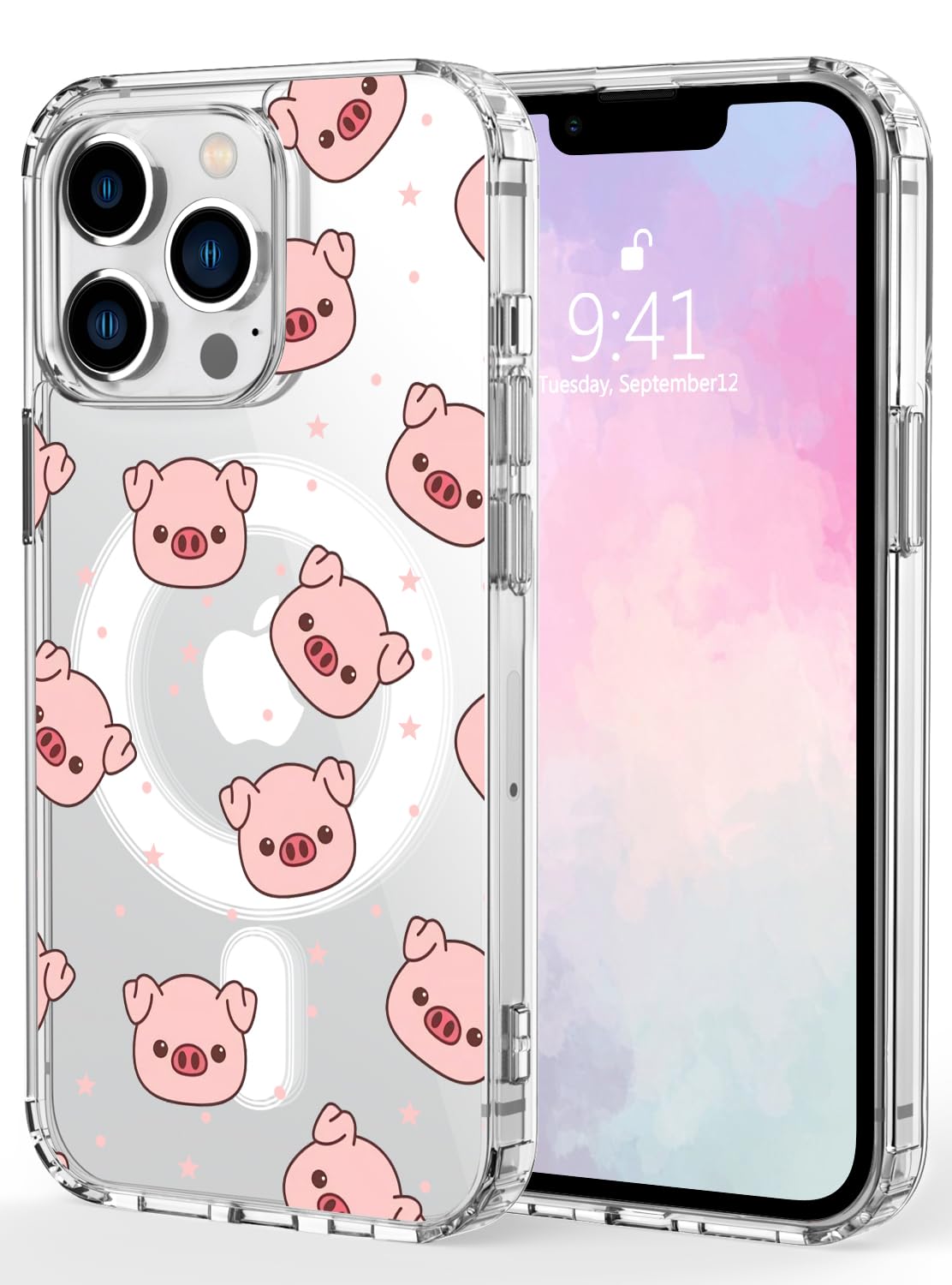 LeviDo Cover Compatibile per iPhone 13 PRO (6.1) Silicone