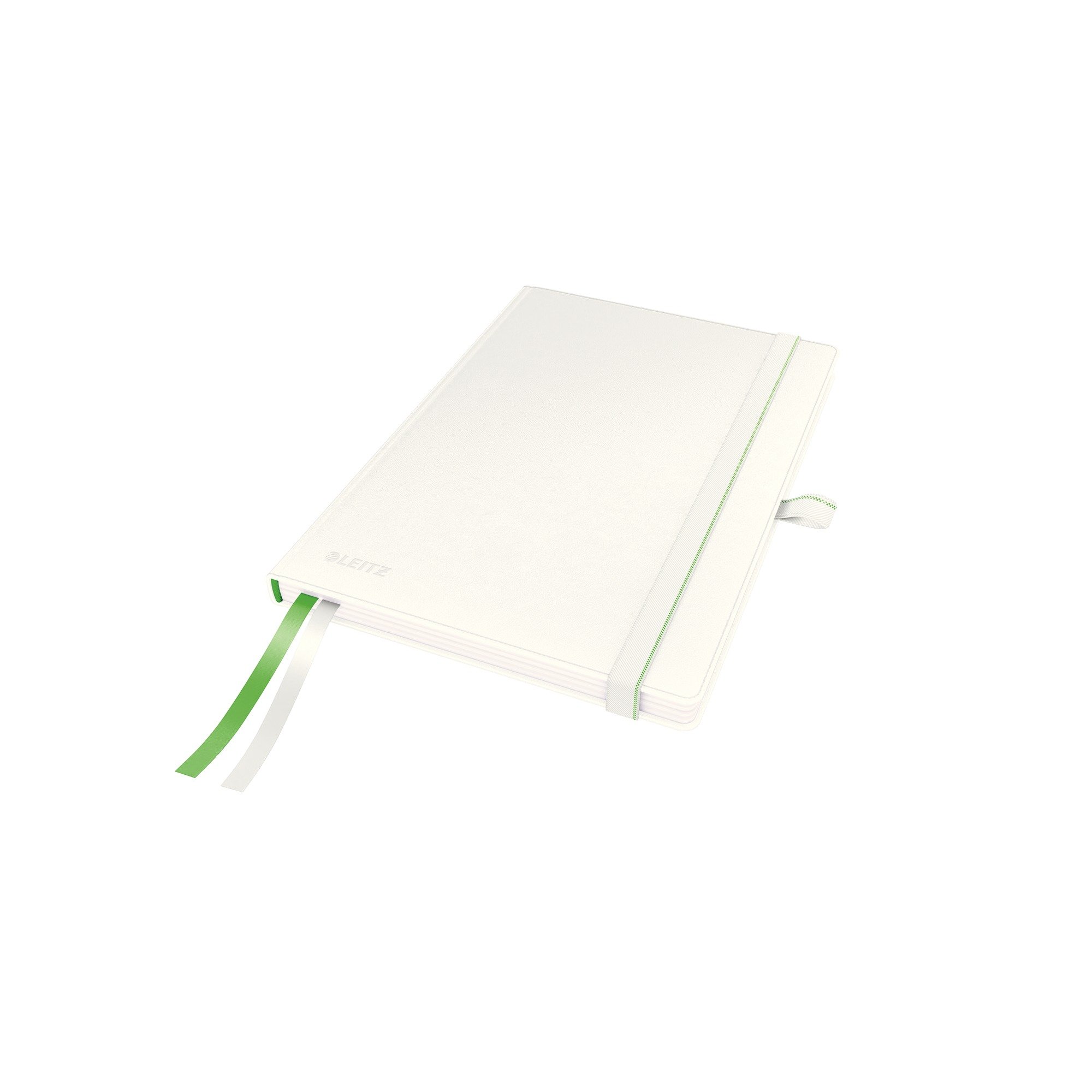 Leitz, Cahier couverture rigide A5, ligné, 160 pages 100g/m², Leitz Complete, Blanc, 44780001
