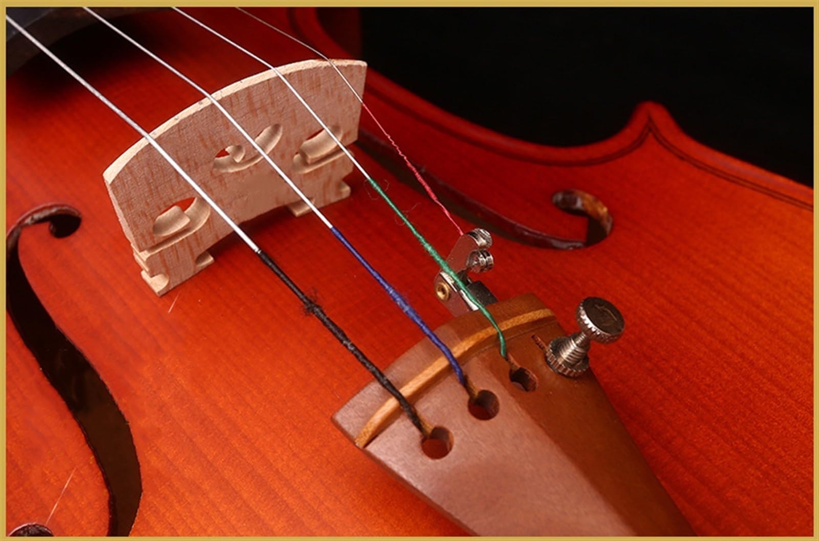 Geige Handgemachte Geige Aus Massivholz Mit Muster Prüfungsklasse Anfänger Erwachsene Musikinstrument Geige(4/4)