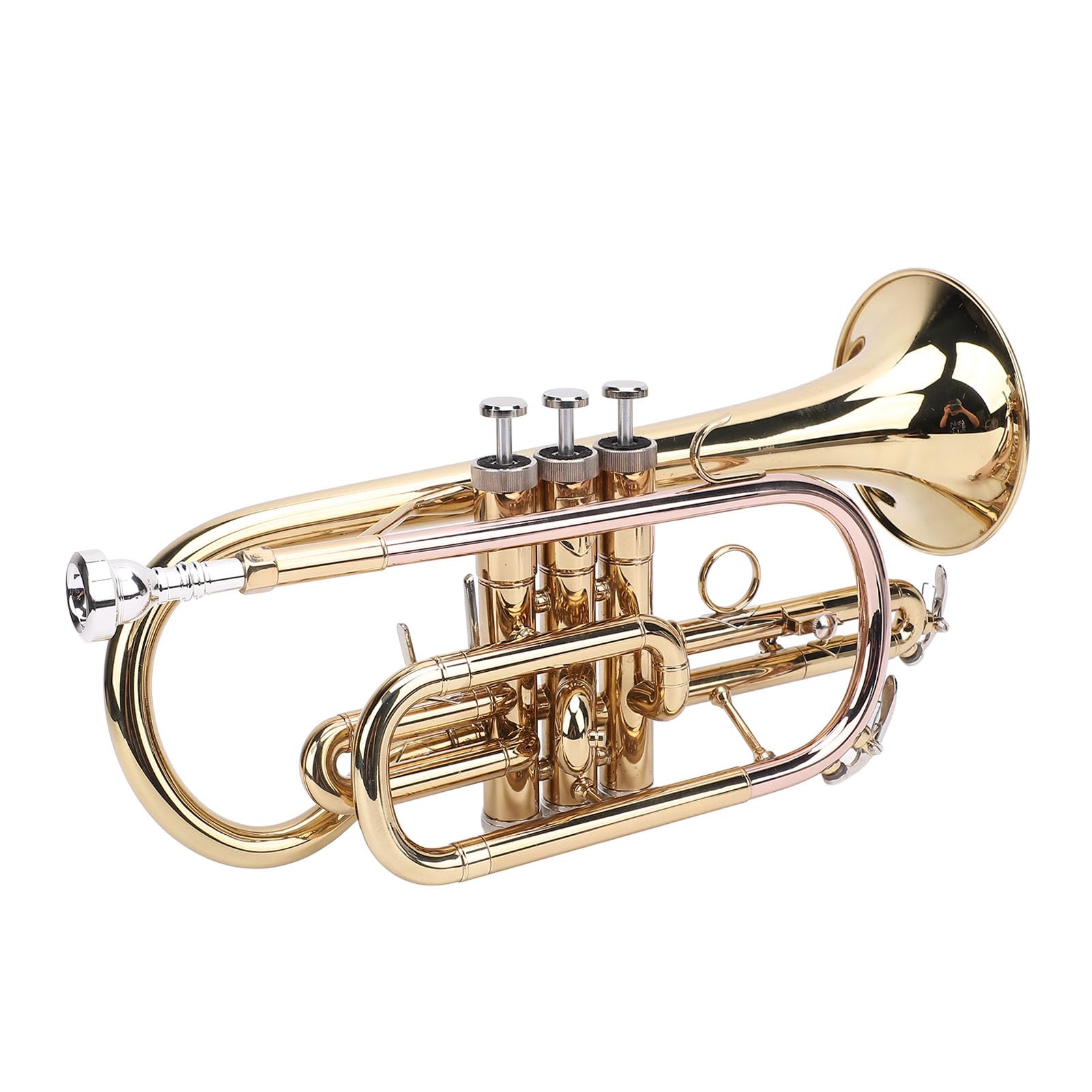 Cocoarm BB Standard Trompetkit Clear Sound Orchestral Instrumento para Alumnos Adultos, Color de Fosforbronos