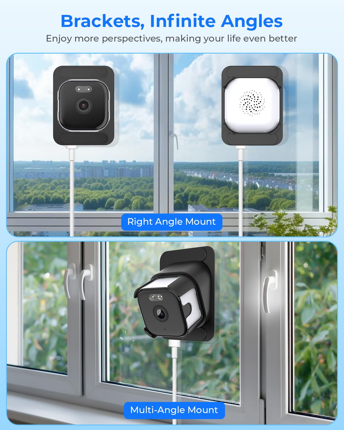 Apexxus Window Camera 3MP 2K - Indoor Security Camera for Looking Outside, 2.4GHz & 5GHz WiFi Window Security Camera,ChroMax AI Color Night Vision,24/7 Recording,Motion Detection(1 pack) — view 3
