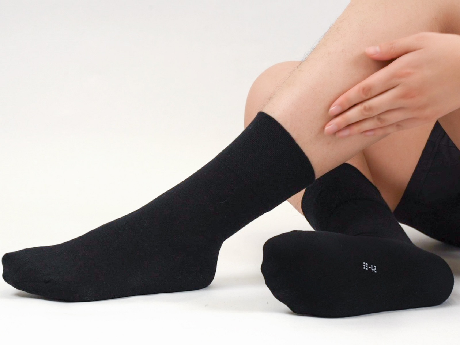 Calzini Diabetici Uomo 6 Paia, Non Elastici Morbidi, Vestibilità Ampia, Cotone, Colore Nero Con Finiture Colorate