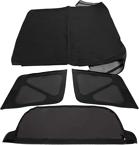 Miniatura 7 de ECOTRIC Parte superior blanda de ventanas tintadas, compatible con Suzuki Sidekick/Geo Tracker 1995-1998, cubierta superior suave para senderos,