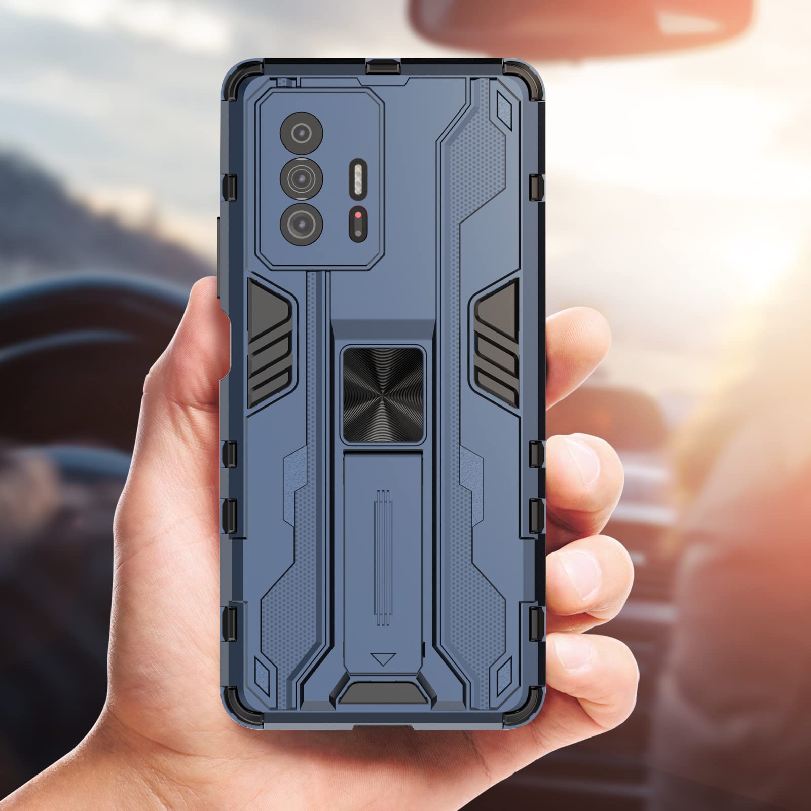 Funda para Xiaomi Redmi Note 15 Pro 5G, Carcasa Antigolpes con Soporte anular metálico, Case Protectora de Grado Militar, Azul — view 131