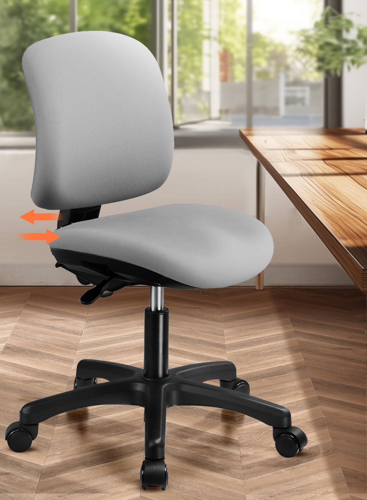 Amazon.co.jp: ComHoma デスクチェア オフィスチェア 背もたれの前後