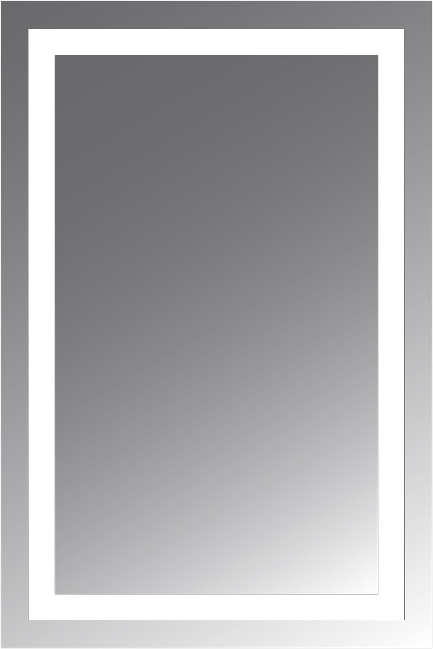 Civis USA Malisa Led Mirror, 24" x 36" x 2"
