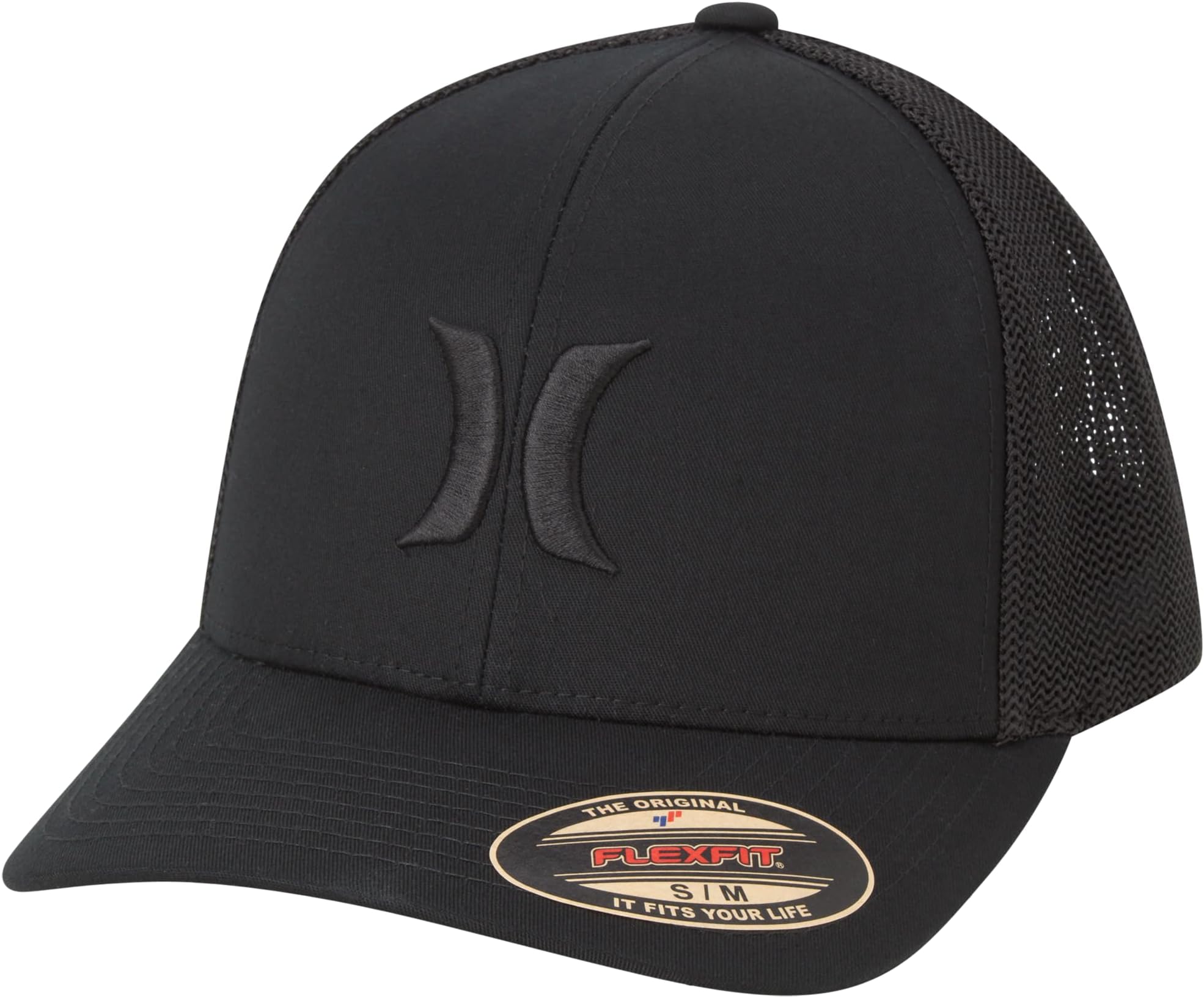 Mens Baseball Cap - Laguna Icon Mesh Stretch Trucker Hat with Curved Brim - Lightweight Breathable Fitted Hats for Men