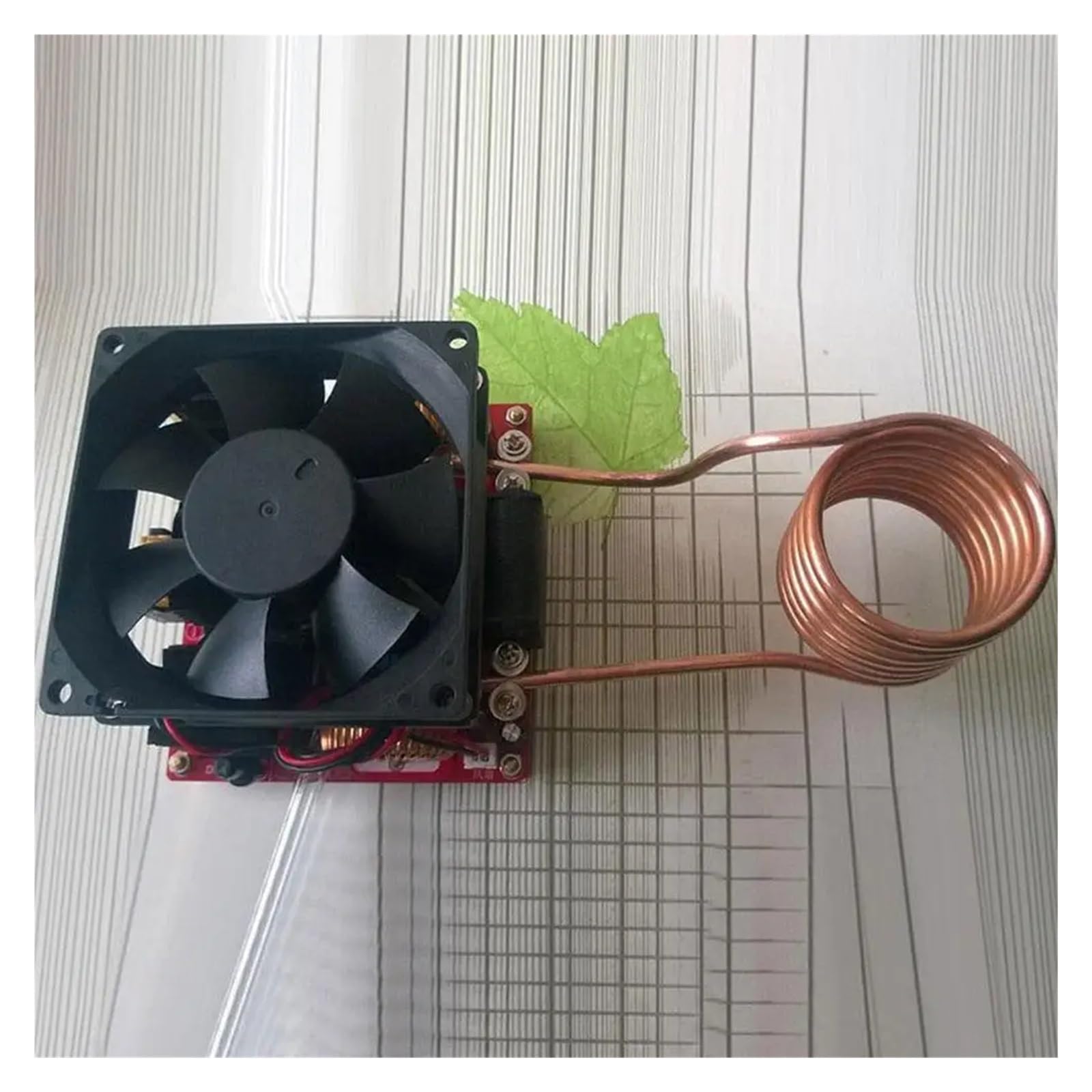 Kit de plaque chauffante à Induction ZVS 1000w, Tube bobine cuisinière, bricolage 100x100x85mm, noir for outil d'équipement électrique,Protection contre la surchauffe