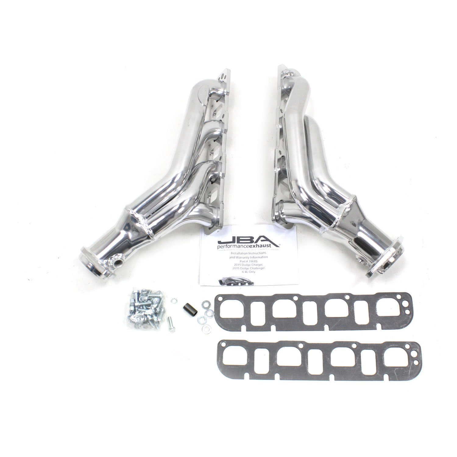 JBA 1968SJS Header (1 7/8" 2015-17 Challenger/Charger 6.4L/Hellcat 6.2L Silver Ceramic), 1 Pack